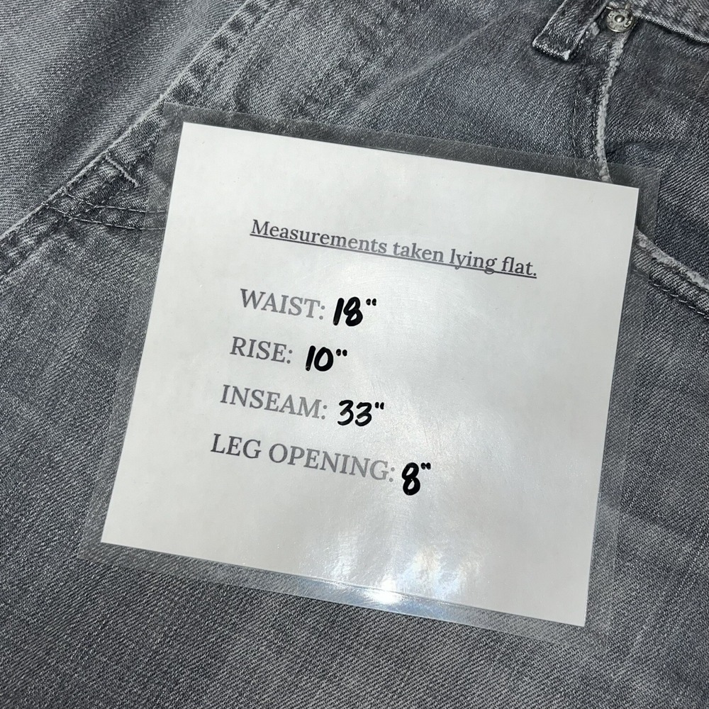 Adriano Goldschmied Matchbox Slim Straight Jeans Mens Size 36x33 Gray Denim - Picture 3 of 8
